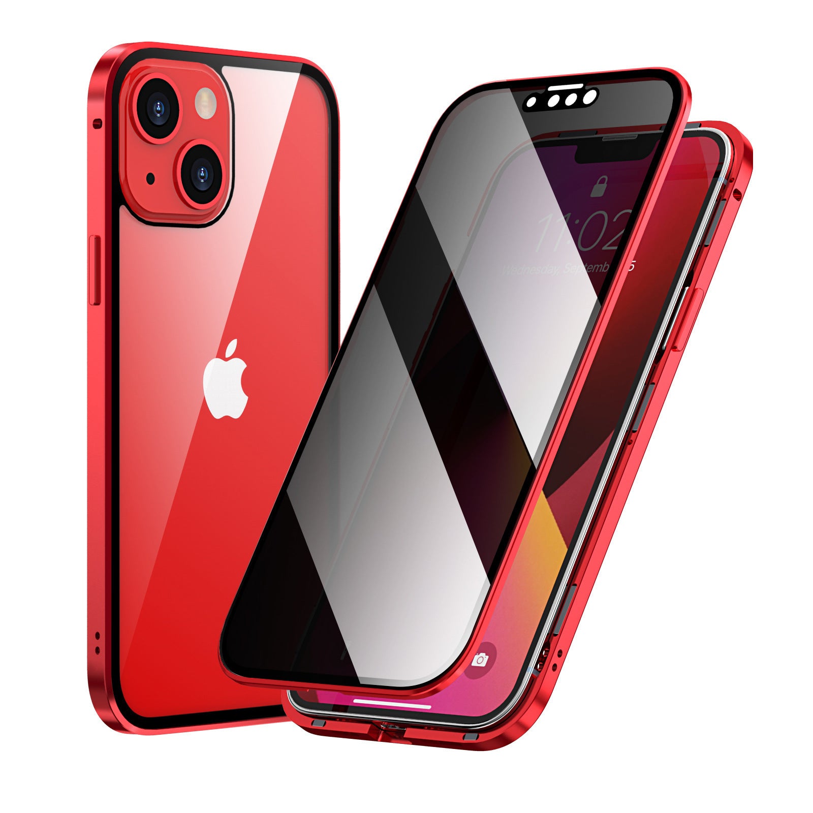 Privacy-proof Magneto Phone Case Double Sided Metal Frame Privacy-proof Magneto Phone Case Double Sided Metal Frame